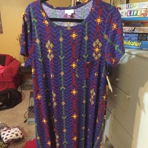 LulaRoe Geometric L Carly Dress
